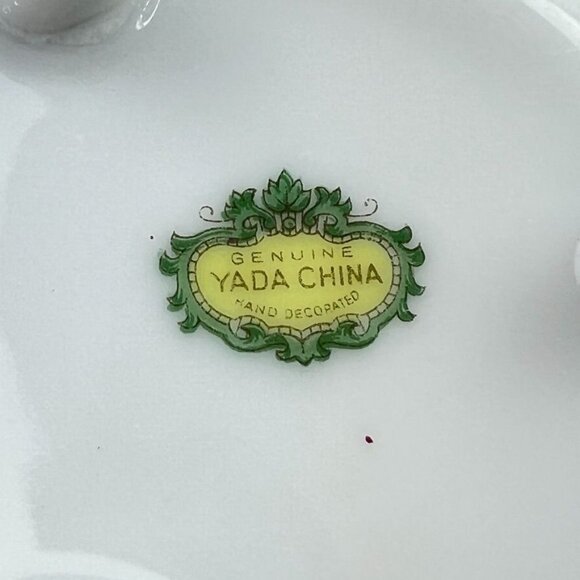 Vintage Yada China Floral Tea Cup & Saucer Pink Roses Gold Trim Cottage Core - Picture 6 of 14